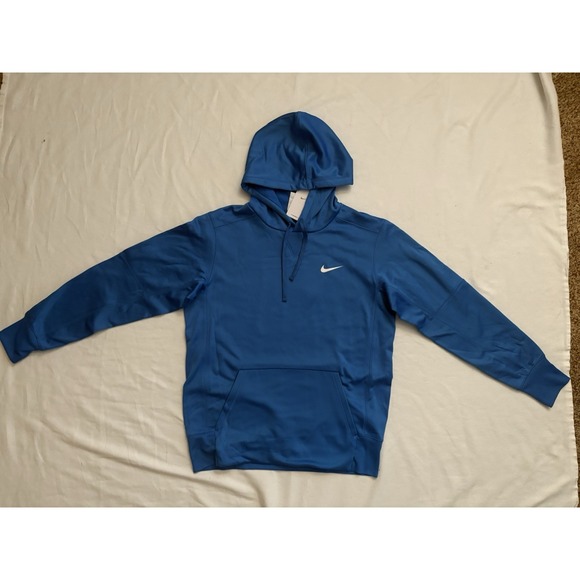 NEW Nike Therma Hoodie Nike Blue Hoodie M41563 NIKE HOODY Men's Size Medium Nike - Picture 2 of 6